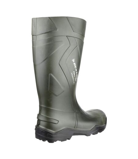 Dunlop C762933 Purofort+ Full Safety Standard Wellington Boxed / Mens Boots (Green) - UTFS1488