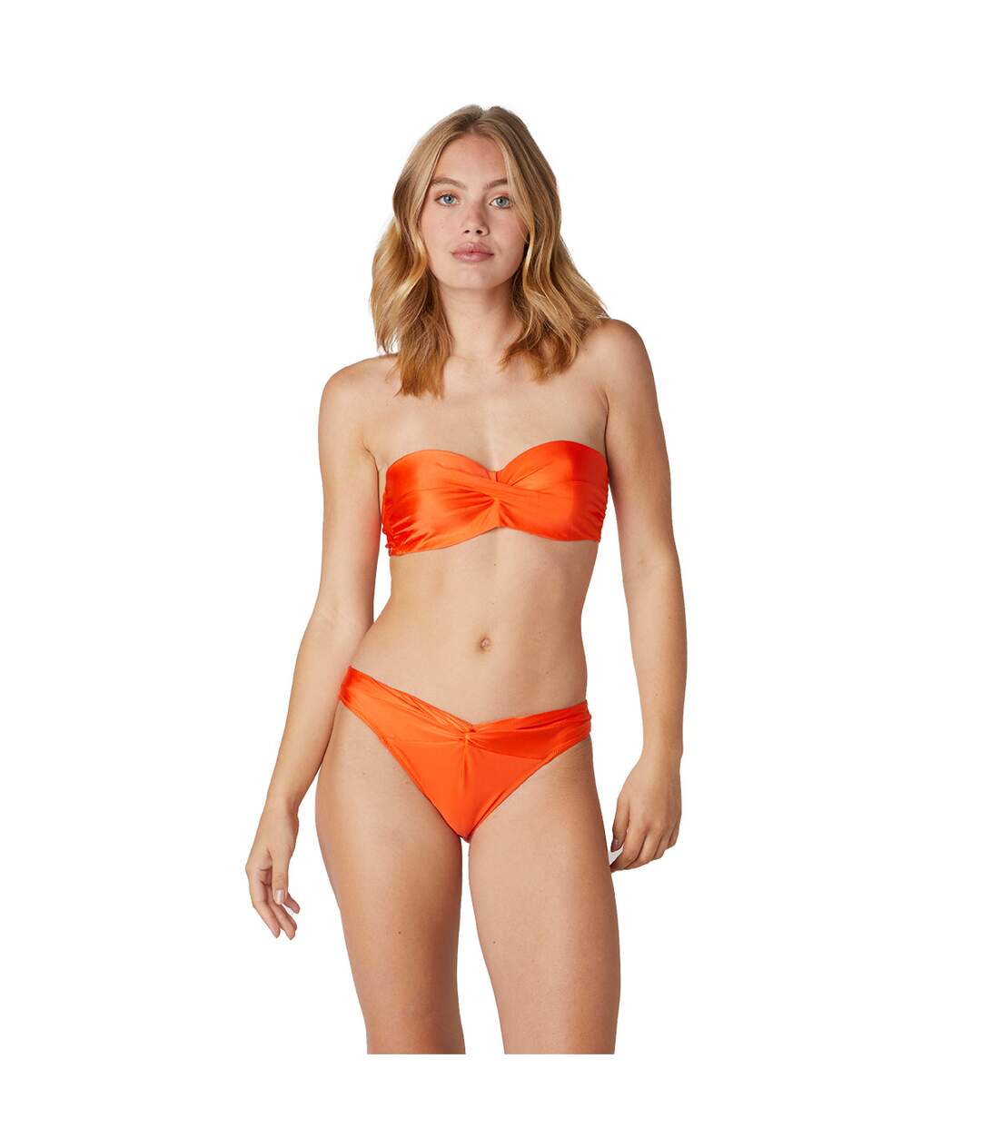 Haut de maillot de bain balconnet orange Reflet-4