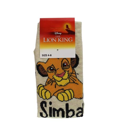 Ladies Disney Simba Socks | Novelty Lion King Socks | Disney Gifts for Her