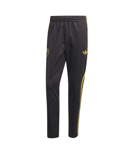 Mens Jude Bellingham Elasticated 3 Stripes Slim Tracksuit Bottoms Black Adidas