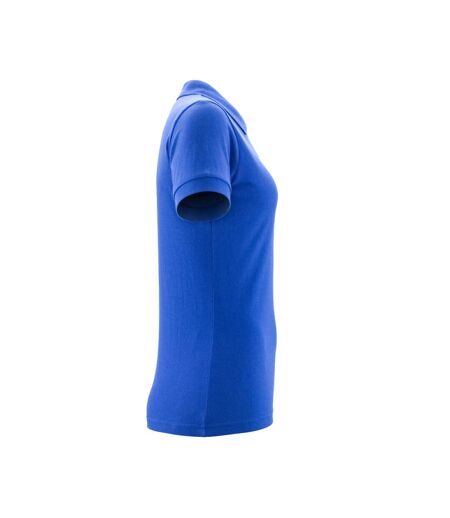 Womens/ladies Crossover Plain Polo Shirt Royal Blue Mascot
