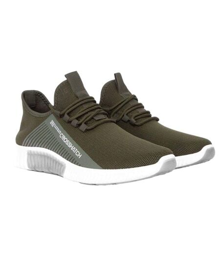 Baskets Nimbus Homme Olive Crosshatch