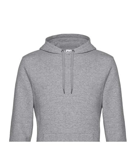 Sweat à capuche king homme gris chiné B&C