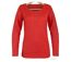 MAYFLOWER - TEEF2006C - Tee-shirt femme manches longues en coton flammé orange-2