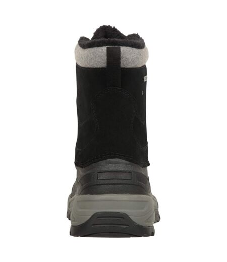 Mens Snowdon Extreme Suede Snow Boots Black Mountain Warehouse