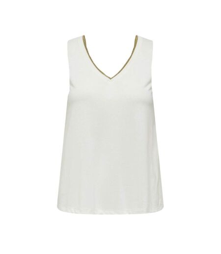 Débardeur blanc femme jdy lurex