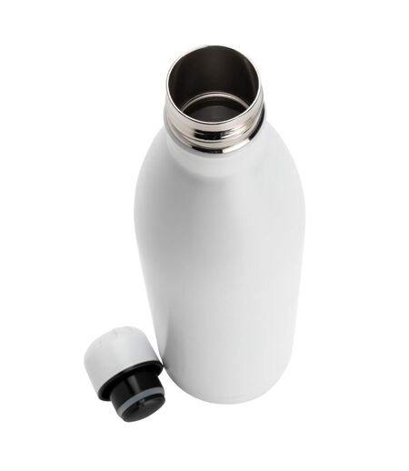 Stainless steel 1l water bottle one size white XD Collection