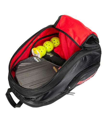 Deluxe Competition Pro Pickleball Backpack One Size Black Red Franklin