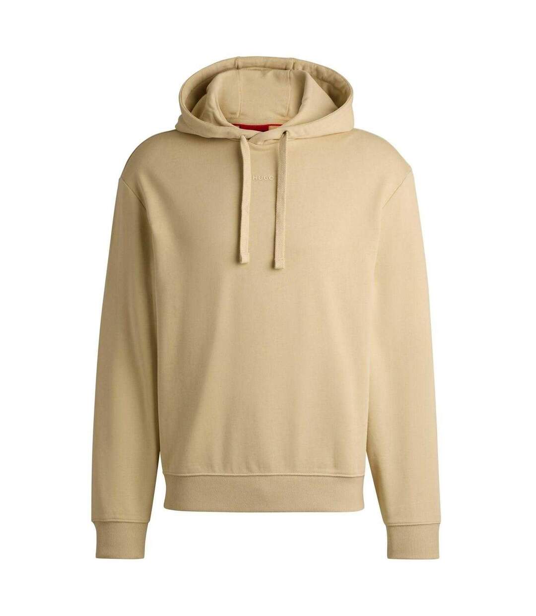 Mens Pullover Hoodie Beige Hugo-1