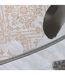 Nappe Ronde Imprimé Delicia 160cm Taupe-3