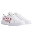 Womens/ladies Floral Leather Trainers White Ted Baker-2