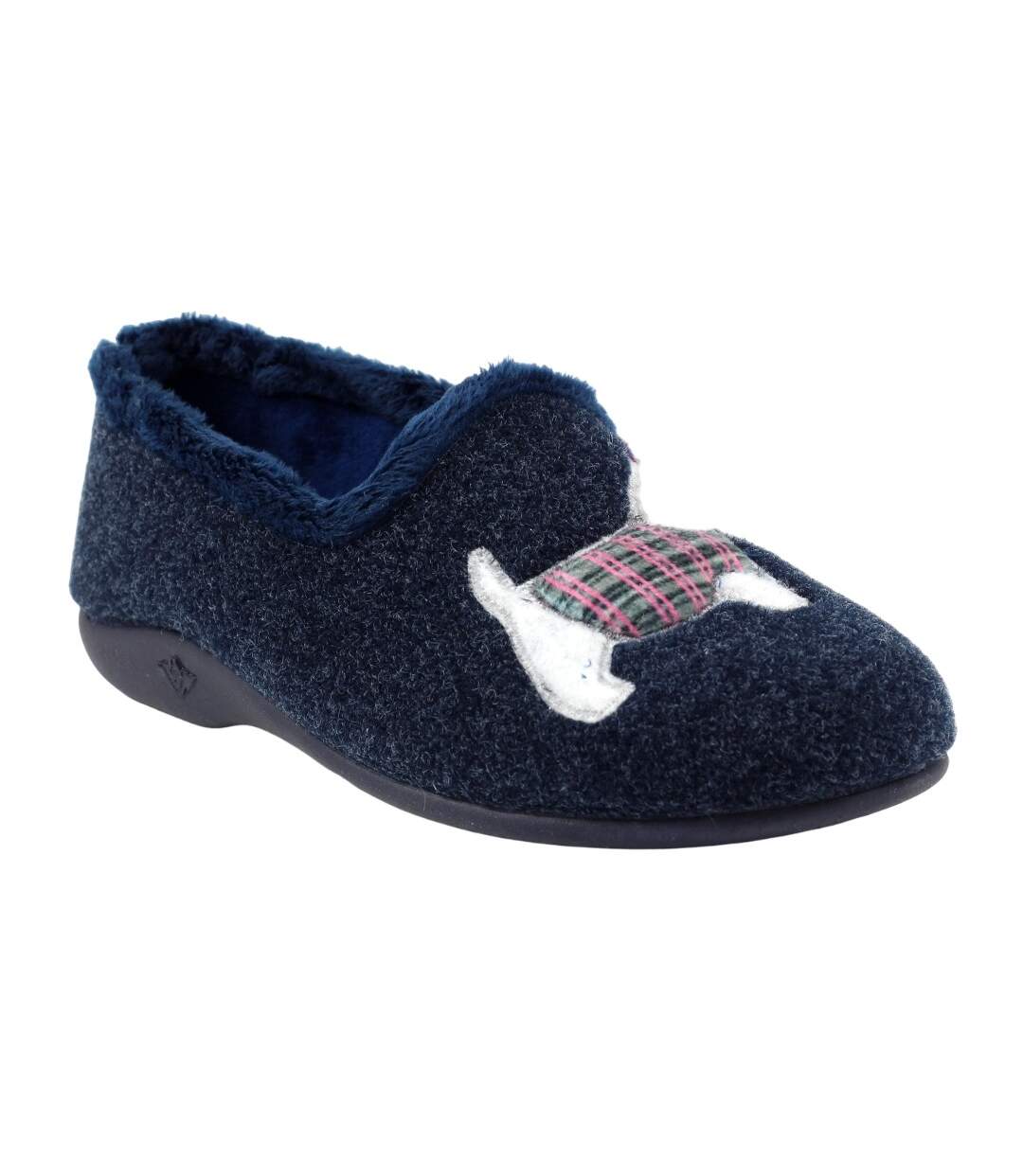 Chaussons monique femme bleu Lazy Dogz-1