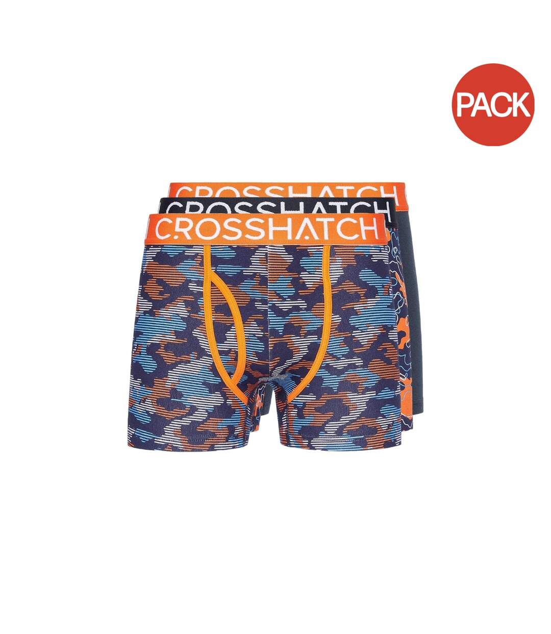 Boxers linamo mve homme orange Crosshatch-1