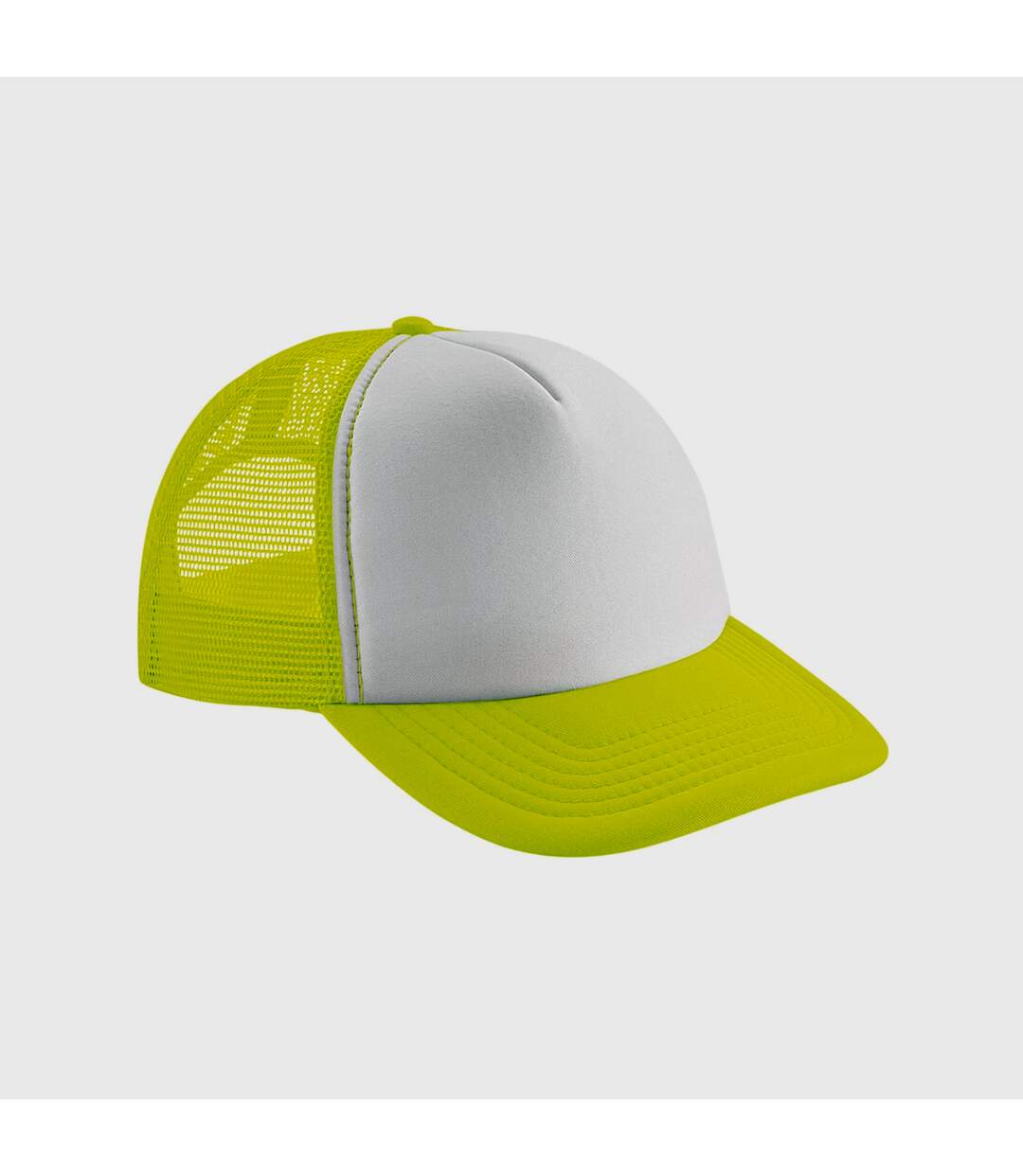 Casquette trucker jaune fluo / blanc Beechfield