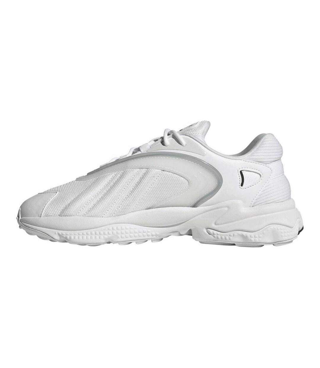 Mens 3 Stripes Trainers White Adidas-2