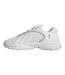 Mens 3 Stripes Trainers White Adidas-2