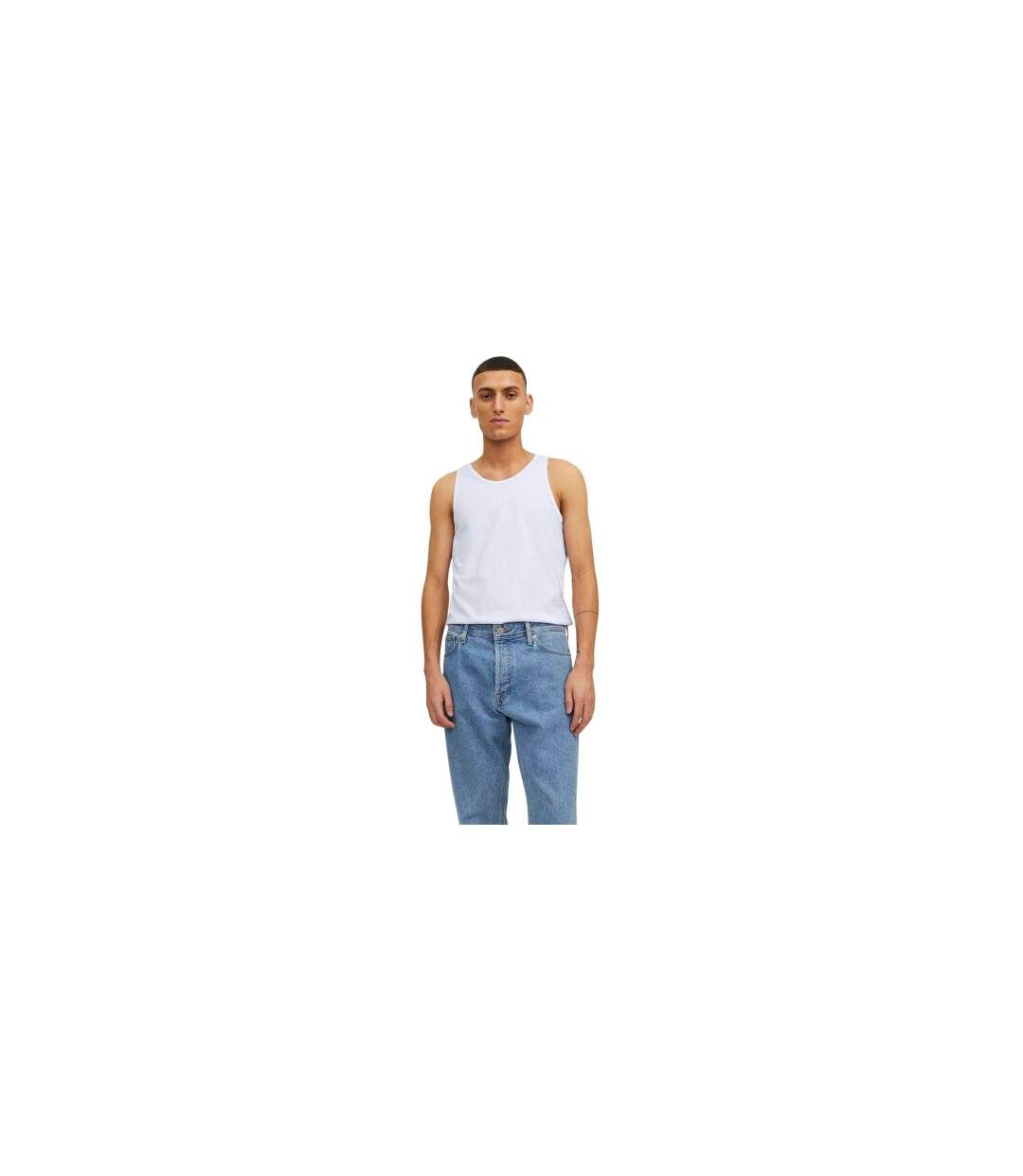 Lot De 2  Débardeurs Homme Blanc Jack And Jones-1