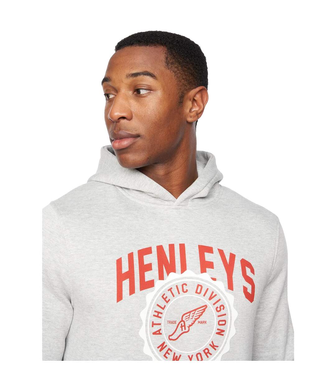 Sweat à capuche tipton homme marl gris Henleys