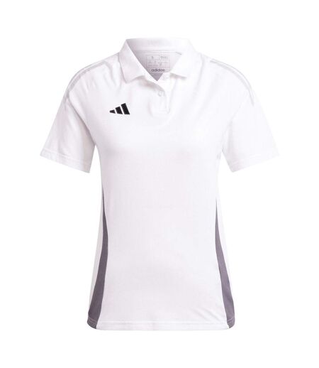 Polo Manches Courtes Tiro Femme Blanc Adidas