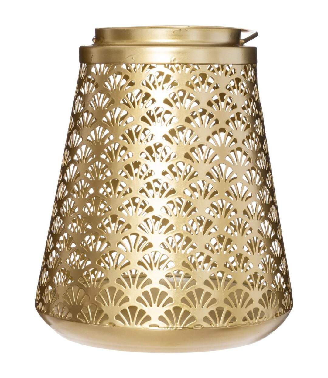 Lanterne en Métal Design Feel 19cm Or-2
