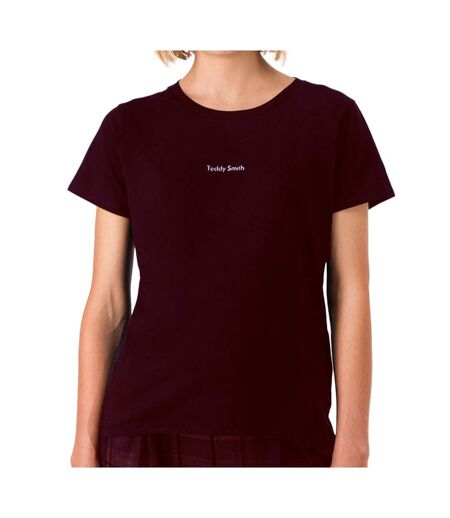 T-shirt Marron Femme Teddy Smith Ribelle