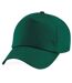 Casquette baseball adulte unisexe vert bouteille Beechfield