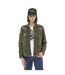 Veste militaire femme imprimé camouflage avec patchs Vondutch-1
