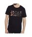 T-shirt noir/orange homme jack & jones plash - l-1