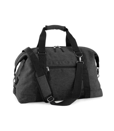 Sac de voyage en toile vintage canvas weekender - BG650 - noir