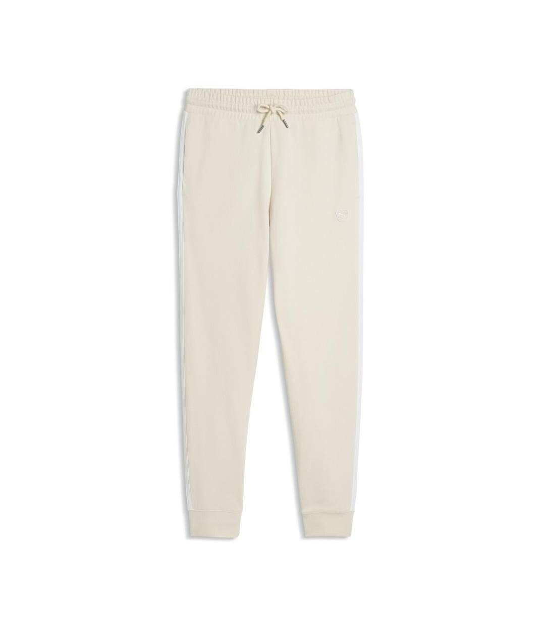 Pantalon de survêtement écru femme puma elevated-1