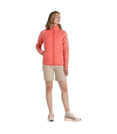 Womens/ladies Carmela Hybrid Jacket Deep Coral Craghoppers