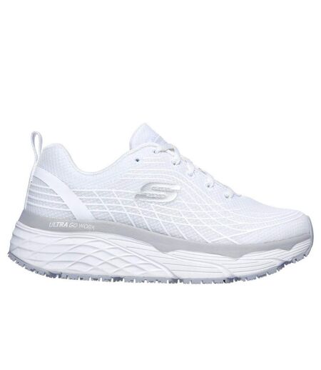 Womens/ladies max cushioning elite sr safety shoes white Skechers