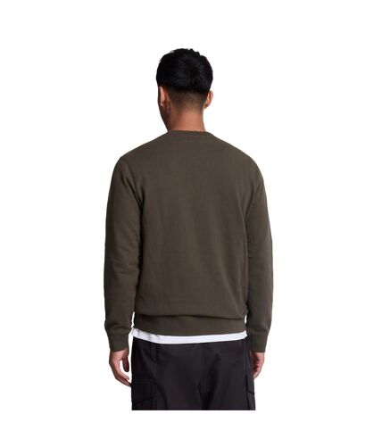 Mens hybrid sweatshirt olive Lyle & Scott