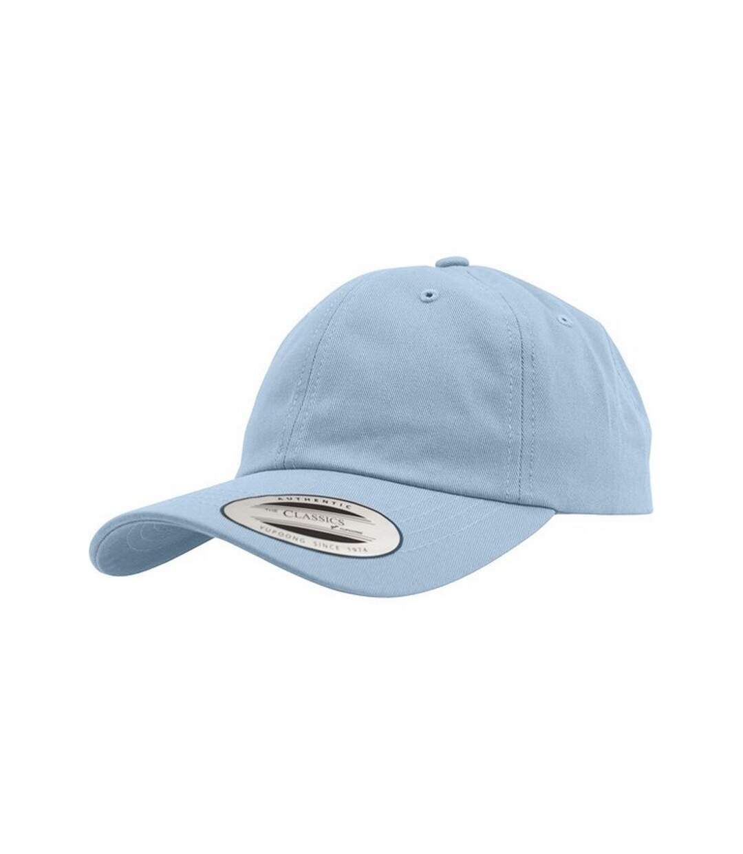 Casquette baseball adulte unisexe bleu clair Yupoong-1