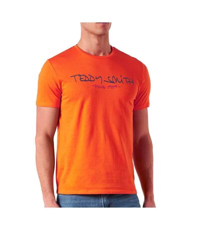 T-shirt orange homme teddy smith ticlass basic - m