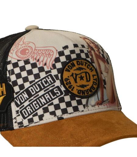 Casquette trucker imprimée en sublimation avec filet et écusson Subli Vondutch