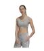 Haut Court Motif/style 3 Rayures Femme Gris Chiné Adidas-4