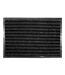 Tapis d'Entrée Grattoir Vallero 45x75cm Noir & Gris-1