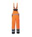 Portwest Mens Contrast Hi-Vis Safety Bib And Brace Overall (Orange) - UTPW946