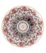 Lot de 6 Assiettes Plates Mandala 26cm Orange-1