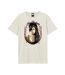 T-shirt Motif/style Cadre Floral Amy Winehouse Adulte Vieux Blanc Amplified-1