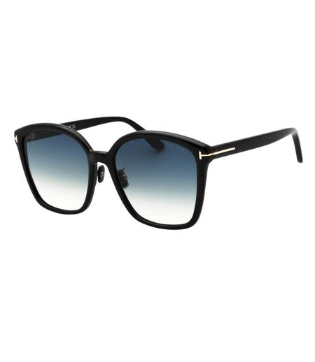 Womens/ladies Smoke Gradient Sunglasses One Size Shiny Black Tom Ford
