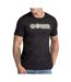 T-shirt noir homme  g-star raw distressed logo - l-1