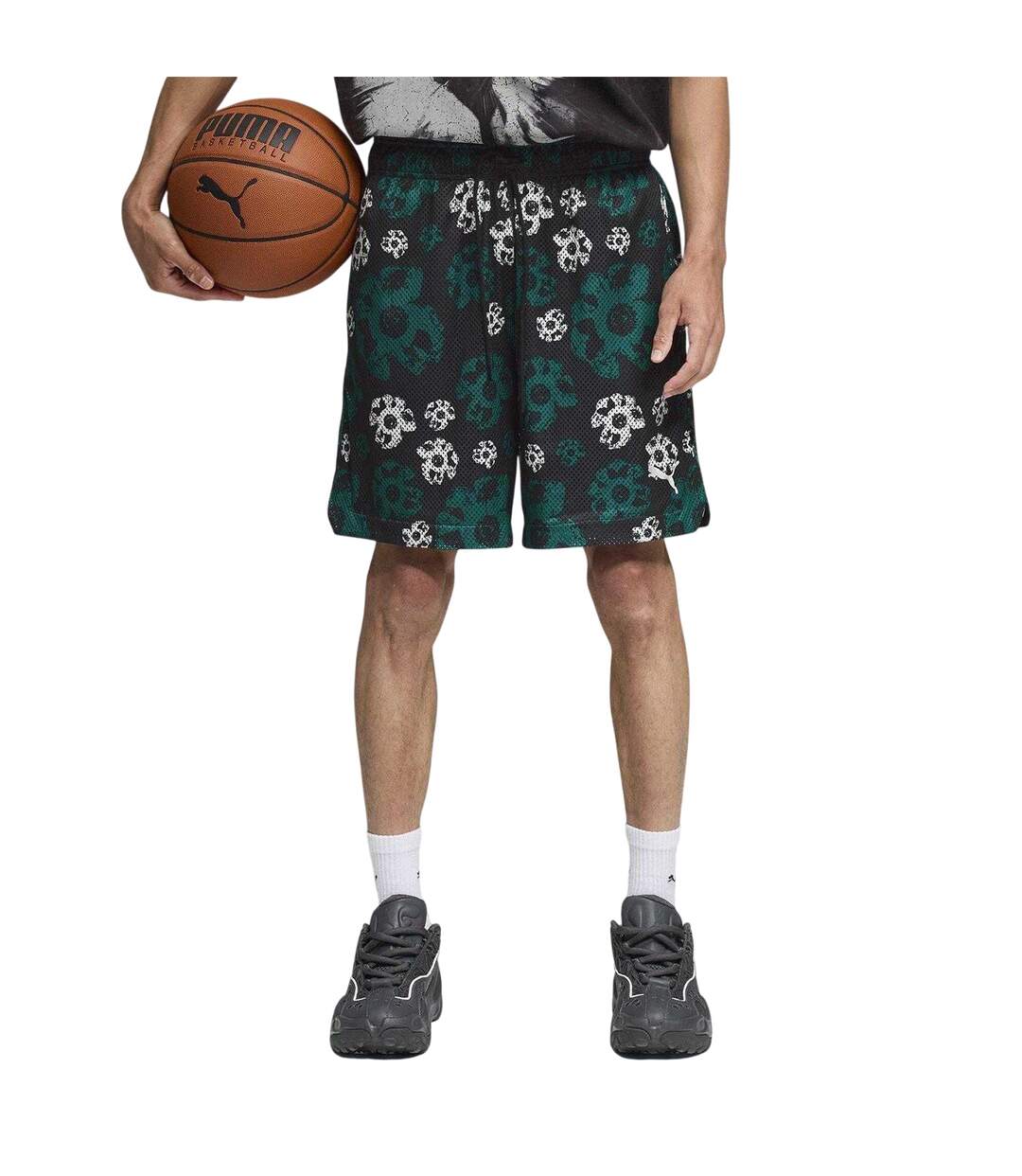 Mens Hoopocalypse Reversible Basketball Shorts Black Puma-3