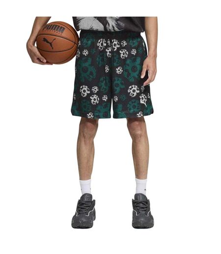 Mens Hoopocalypse Reversible Basketball Shorts Black Puma