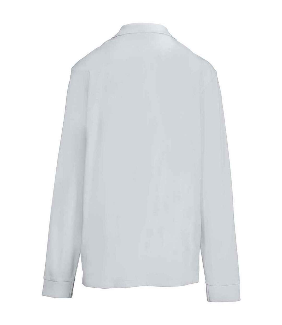 Unisex Adult Pique Long-sleeved Polo Shirt Pure Grey SOLS-2