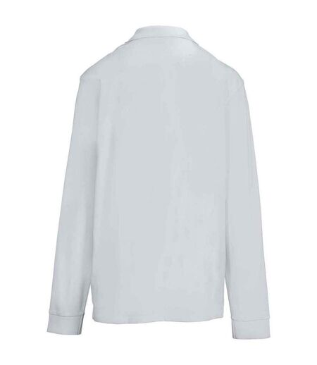 Unisex Adult Pique Long-sleeved Polo Shirt Pure Grey SOLS