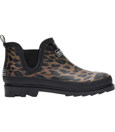 Womens/ladies Harper Cosy Ll Leopard Print Wellington Boots Multicoloured Regatta