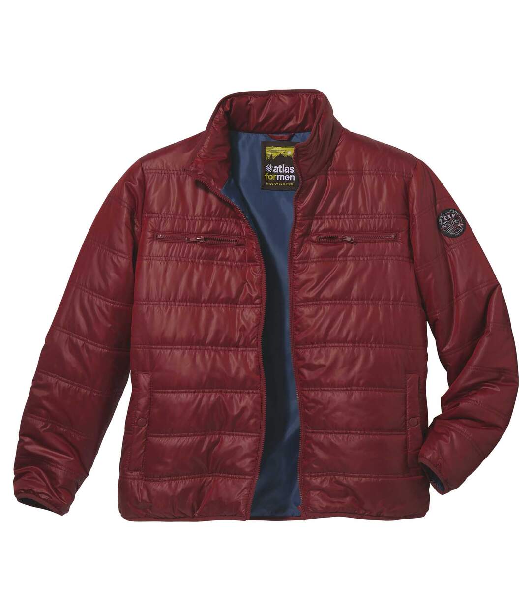 Men's Lightweight Puffer Jacket - Burgundy