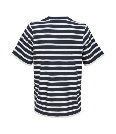 T-shirt Legend Femme Bleu Marine Blanc Cassé SOLS